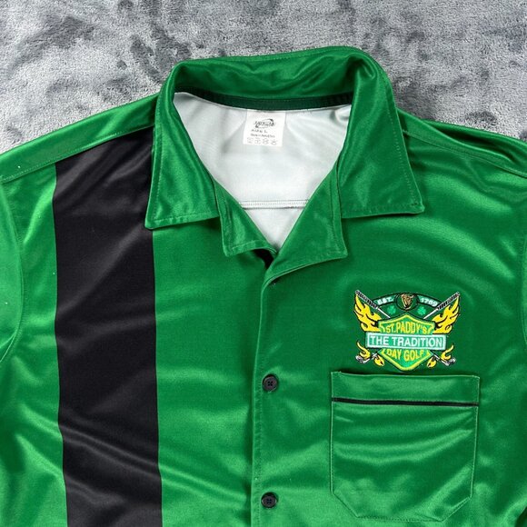 American Rugby Outfitters Shirt Men L VTG St Paddys Day Golf Guinness Ireland - Picture 3 of 9